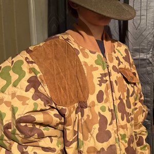 large bob allen lined camouflage ducks unlimited shooting  jacket